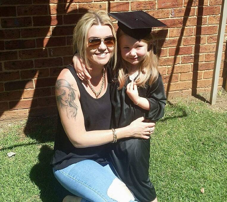 CASE OF BAD LUCK: 27-year-old Trudy Millgate, pictured with her daughter Summah, thought she beat cancer when it returned in her pelvic floor and bowel. Photo: CONTRIBUTED