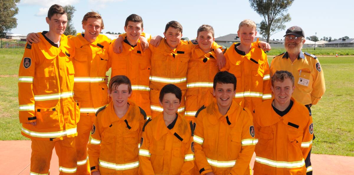 RFS NEWEST CADETS: 10 MAGS students were among those who finished training for the Cadets, taught by Barry Whalan. Photo: ORLANDER RUMING