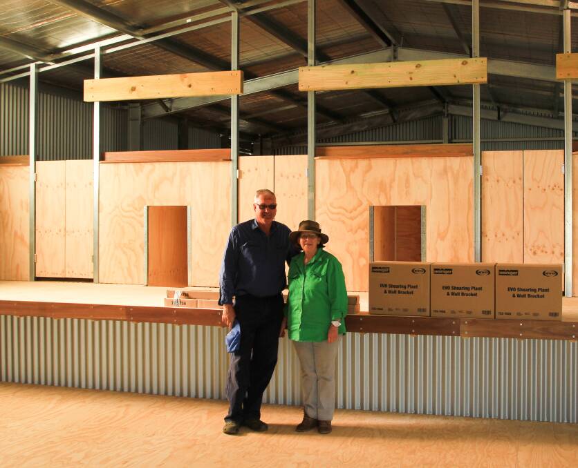 KINDNESS: A generous donation is helping Graham and Jill Goodman rebuild their lives after the Sir Ivan bush fire in February 2017 destroyed their home and farm sheds. Photo: CONTRIBUTED