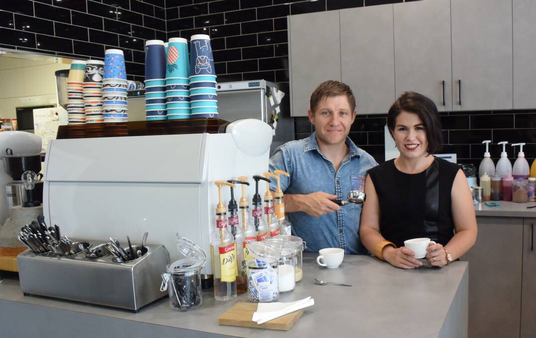 Russo's Coffee Bar wins people's choice cafe. Pictured are owners Adam and Lara Russo. Photo: Alanna Tomazin