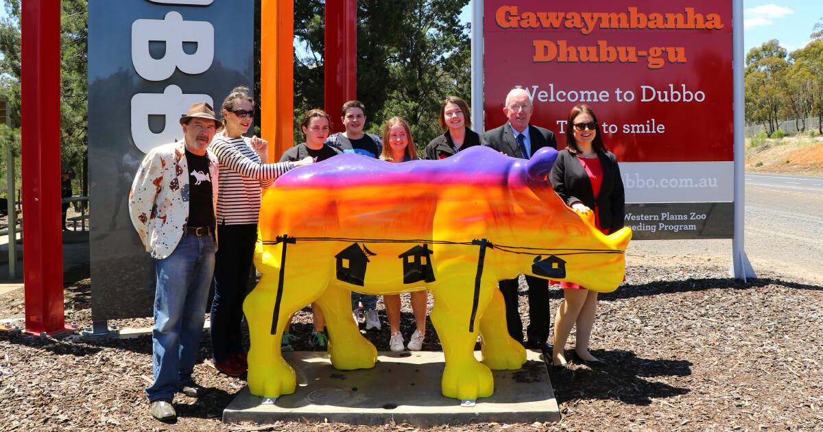 COLOURFUL WELCOME: Jack Randell, Elizabeth Rogers, Zoe Monaro, Will Hazzard, Belle Lordan, Jessica Betts, Michael Kneipp and Shannon Starr. Photo: CONTRIBUTED