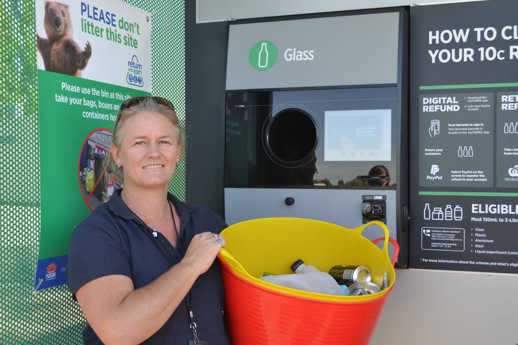 REDUCING LITTER: Dubbo Regional Council's manager environmental control is encouraging people to use reusable containers when depositing their bottles. Photo: ELIZA FESSEY