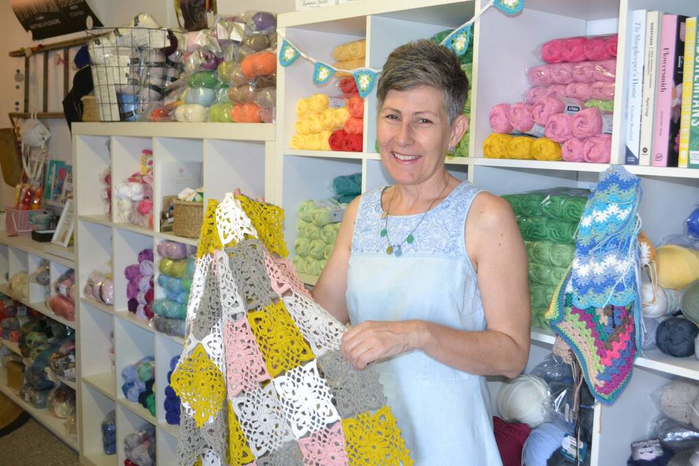 CROCHET ADDICT: Robyn Hicks says it's too hot to do housework but crochet is the perfect activity. Photo: ORLANDER RUMING