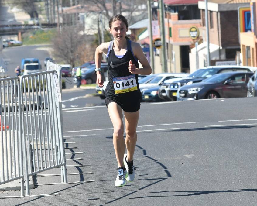 SPEED: Paige Campbell also won the five and 10 kilometre races at the Dubbo Stampede and was the fastest female at the Bathurst Edgell Jog. Photo: CHRIS SEABROOK