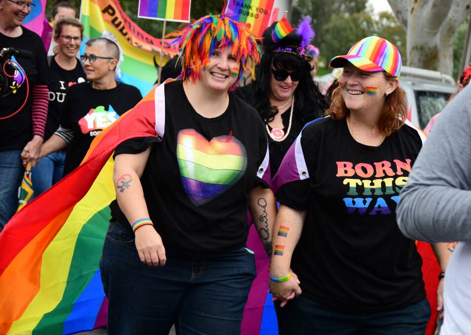 MARCHING TOGETHER: People are expected to travel from across the state to attend the fourth Central West Pride March in Dubbo and raise awareness of issues in teh LGBTI community. Photo: BELINDA SOOLE