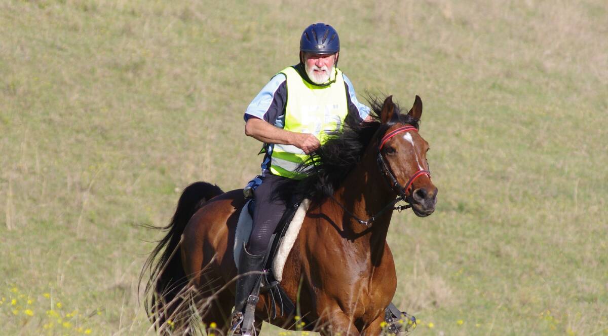 John Howe in 2016. John one of a small group of riders to have completed The Big Three of endurance riding. Photo by Jo Arblaster, Animal Focus