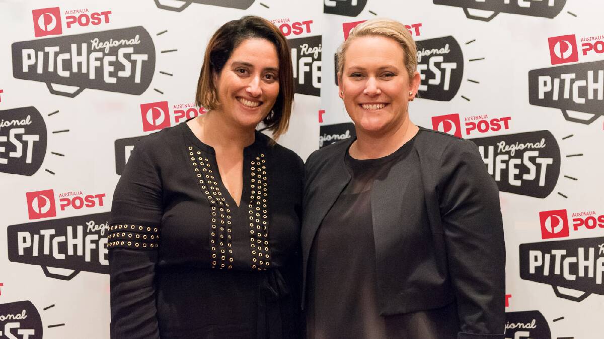 Australia Post General Manager, Small Business Rebecca Burrows and Regional Pitchfest Founder Dianna Sommerville.