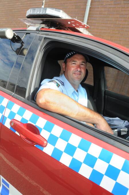 Senior Constable Steve Smithson is among police who will be out on force on local roads this holiday season to keep the community safe. 	Photo: AMY McINTYRE