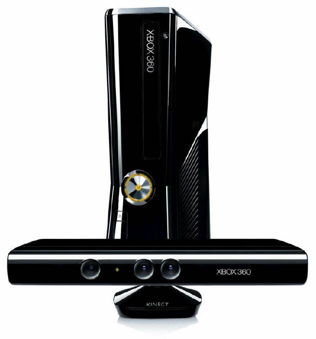 The Xbox 360 with a Kinect sensor.