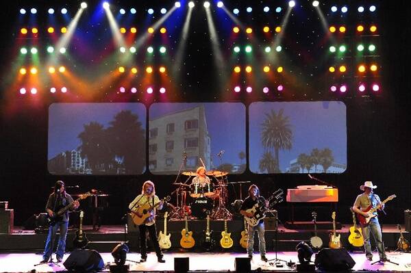 The Eagles’ tribute band, Hotel California: The Eagles Experience, are excited at being the first show to open the newly-opened tiered theatre.