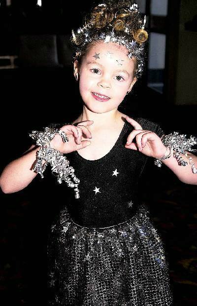 TWINKLING: Five-year-old Taiha Sherring dazzled the crowd in the nursery rhyme section at yesterday’s eisteddfod.