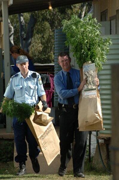 Police made a successful raid in May 2008 seizing marijuana plants.