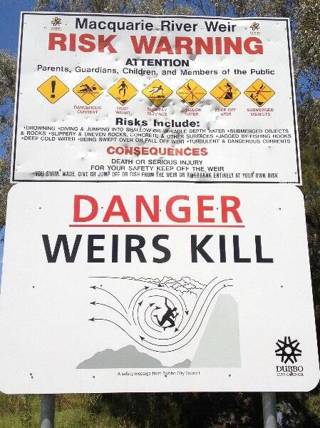 Dubbo City Council is asking young people in the city if they are heeding the warnings on signs at the South Dubbo weir.