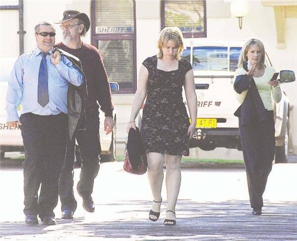 Andrew Quayle leaves Dubbo District Court yesterday.