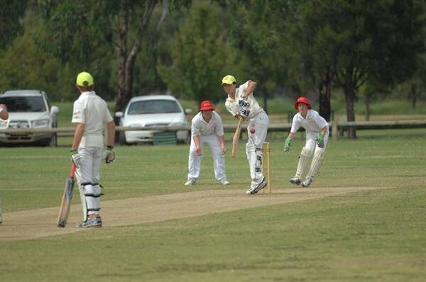 Billy O’Connor batting for RSL-Colts in the under-14s competition on Saturday as we edge closer to the junior semi-finals.