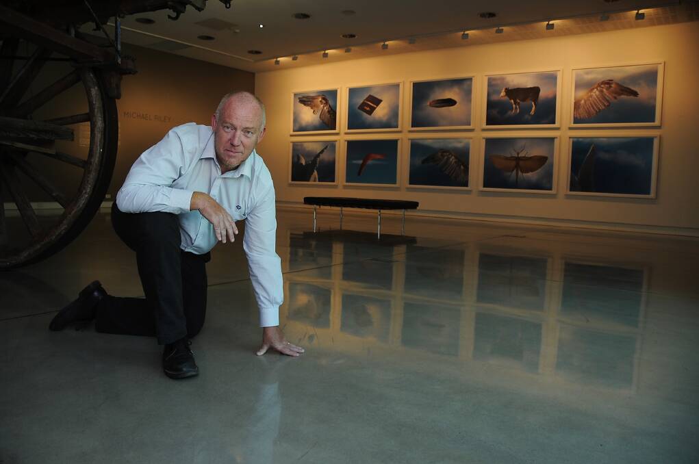 WPCC manager Andrew Glassop will close the doors on the gallery and museum for over a month while floors are diamond polished.  
							  Photo: BELINDA SOOLE