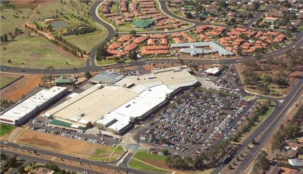 An aerial shot of the Orana Mall as it currently looks.