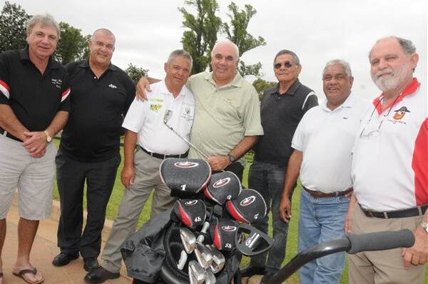 Representative members of NSW Aboriginal Golf committee Ron Gordon, Danny Rose, Bill Kennedy, Bob Morgan, John Delaney, Joe Flick and Bill Harrison along with many more players will participate in a historically special golf championship to be held in Dubbo this year.                Photo: BELINDA SOOLE