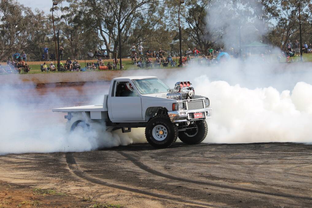 Brett Battersby in his supercharged HiLux Blownlux was the winner in the pro class.