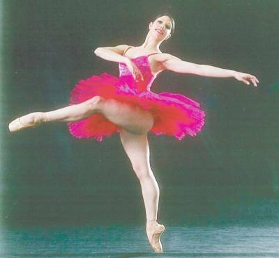 Ella Havelka in flight. - Photo by Jim Hooper, courtesy of the Australian Ballet School