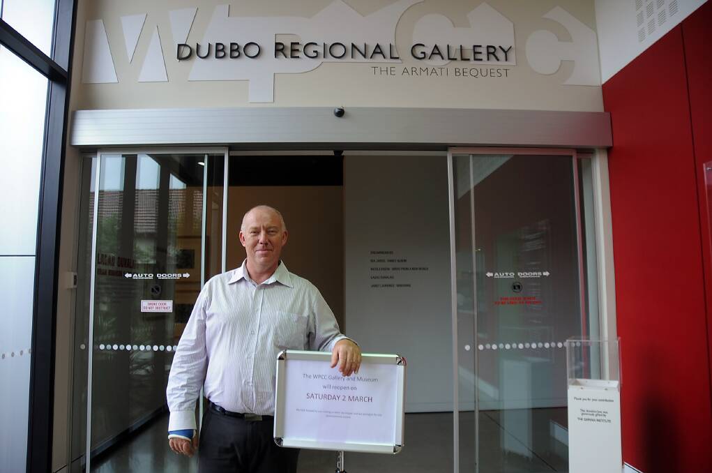 Western Plains Cultural Centre manager Andrew Glassop encourages the community to visit the centre and see an interesting range of new exhibits on display. 
	Photo: BELINDA SOOLE