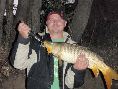 Daniel Warman, winner of this week’s Jaz Lures prize pack, with a carp taken on a Lipless Crankbait.
