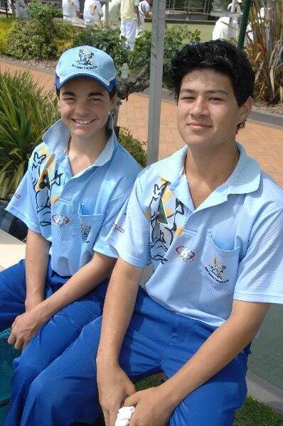 West Dubbo juniors Cooper Pike and Matt McGaw. Matt on the weekend played in the State Under 18s selection trials at Cabramatta. While he missed out on State selection this time, his time will come.