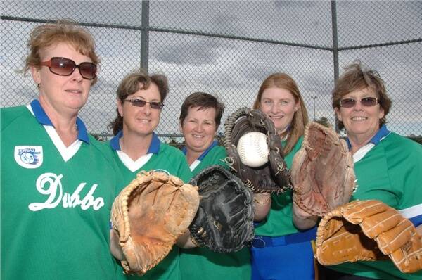 Eager to be part of a new women’s softball competition: Tracey Almond, Cushla Flynn, Jenny Chenhall, Kim Macdonald and Pat Ronneberg.