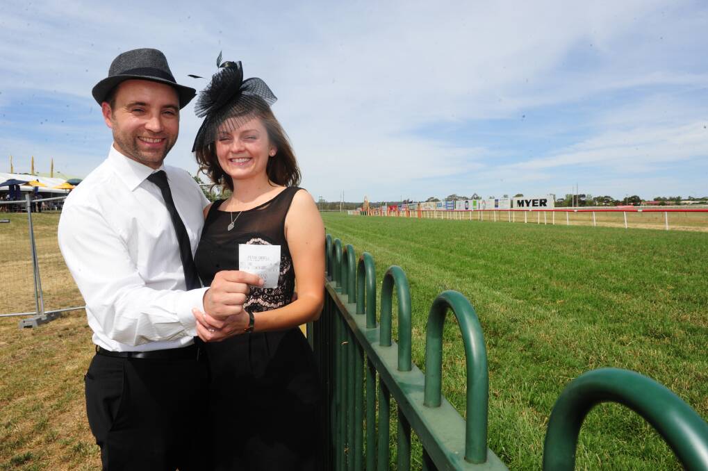 Derek Buchanan and Jessica Smith have a soft spot for the races. 
Photo: CHERYL BURKE