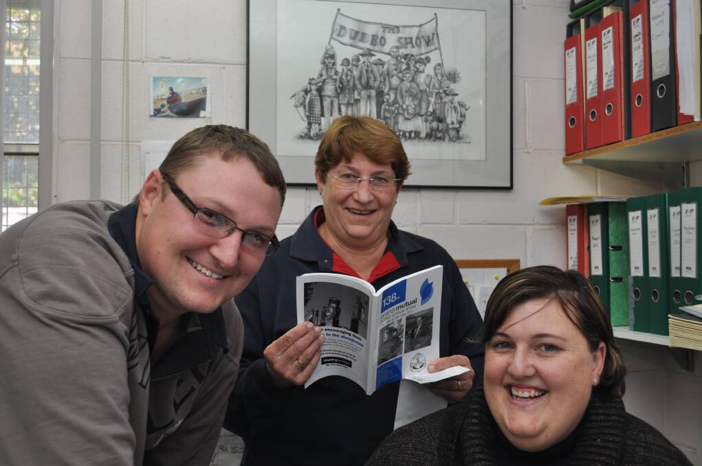 Chris Parkes, Sue Hood and Tracey Marr are excited to receive an almost $4000 grant from the federal government. 	Photo: LISA MINNER