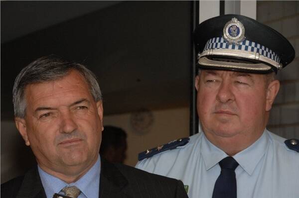 NSW Police Minister Tony Kelly (left).