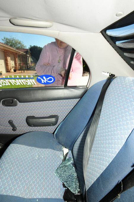A Dubbo woman will have to pay for the damage to her car window after a group of children smashed it last week. 	Photo: BELINDA SOOLE