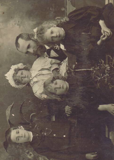 Adolf Wurfel with his children, Eric, Helga, Brunhilda and Lorna. 	Photo courtesy of DR KATHRINE REYNOLDS
