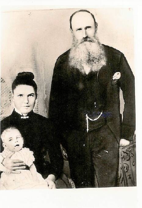 Thomas Francis with wife Eva and one of their 11 children.