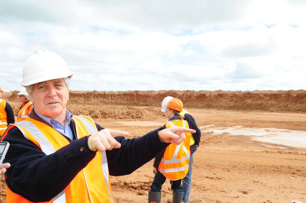 Managing director of Alkane Resources Ian Chalmers will return to Dubbo from Perth next week to chair community forums on the Dubbo Zirconia Project. He is pictured during a tour earlier this year of the under-construction Tomingley Gold Project. 							       Photo: BELINDA SOOLE