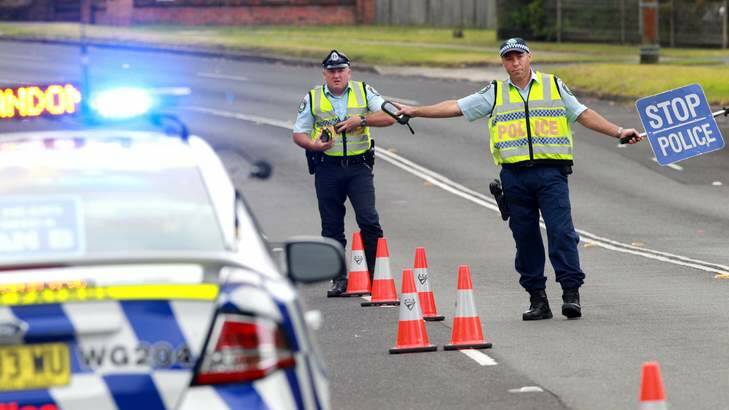 Spike in offences ... police conduct random breath tests on the Princes Highway.
