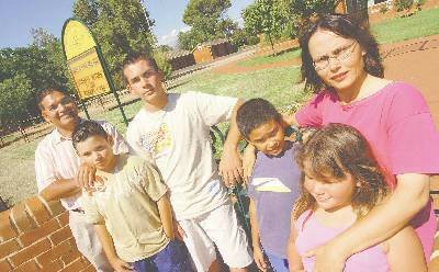 PSYCHOLOGICAL INJURY: Former Dubbo North Public School teachers David and Donna Nicholls, with their children Dylan, David, Dayne and Denae, feel vindicated by a Workers Compensation Commission finding regarding their treatment by fellow staff.