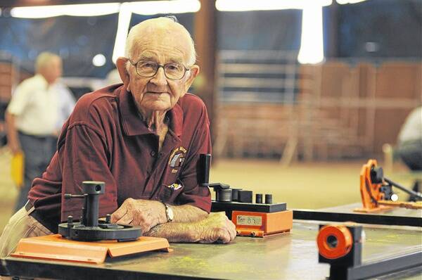 Wellington man Roy Spicer, who is 88 years of age, was reportedly the oldest Men’s Shed member to attend the regional conference in Dubbo yesterday. BELOW: George Akerstrom from Dubbo’s Men’s Shed on Talbragar Street hopes more men can come and be involved. Photo: BELINDA SOOLE