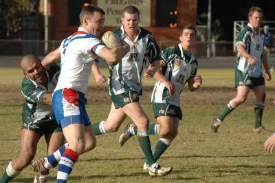Brendon McAneney in action for the Parkes Spacemen in 2007. McAneney is one of several players leaving the club to join Trundle.