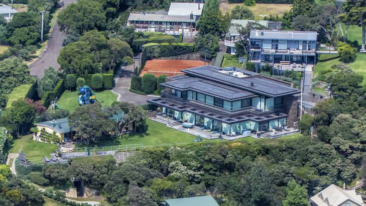 High tide: Billionaire Lindsay Fox's seaside estate at Portsea, Victoria. Photo: Luis Enrique Ascui