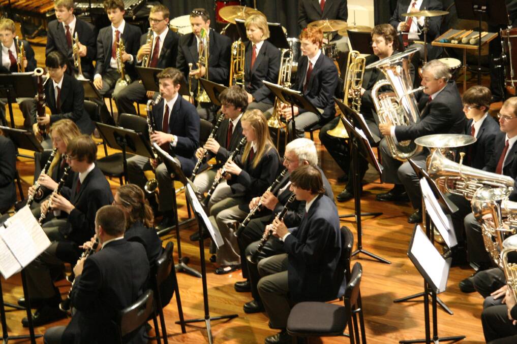 Dubbo District Concert Band performing at the 2013 NSW State Band Championships where it won second place. 									     Photo contributed.