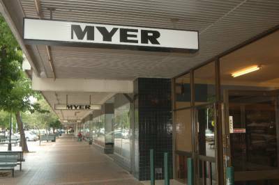 The Myer department store in Macquarie Street.