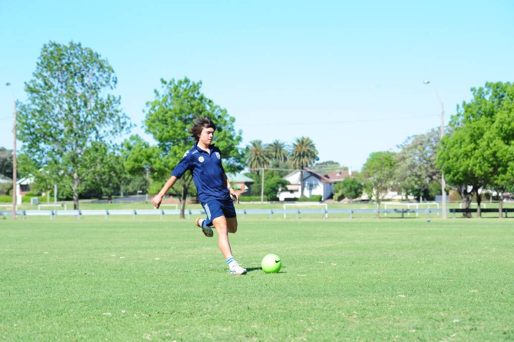 16-year-old Jayden Barber is set for an exciting 2014 with a place at Hunter Sports High and offers from a number of major clubs. Photo: Louise Donges