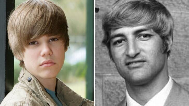 Blast from the past ... Bob Katter with his 'Bieber' cut.