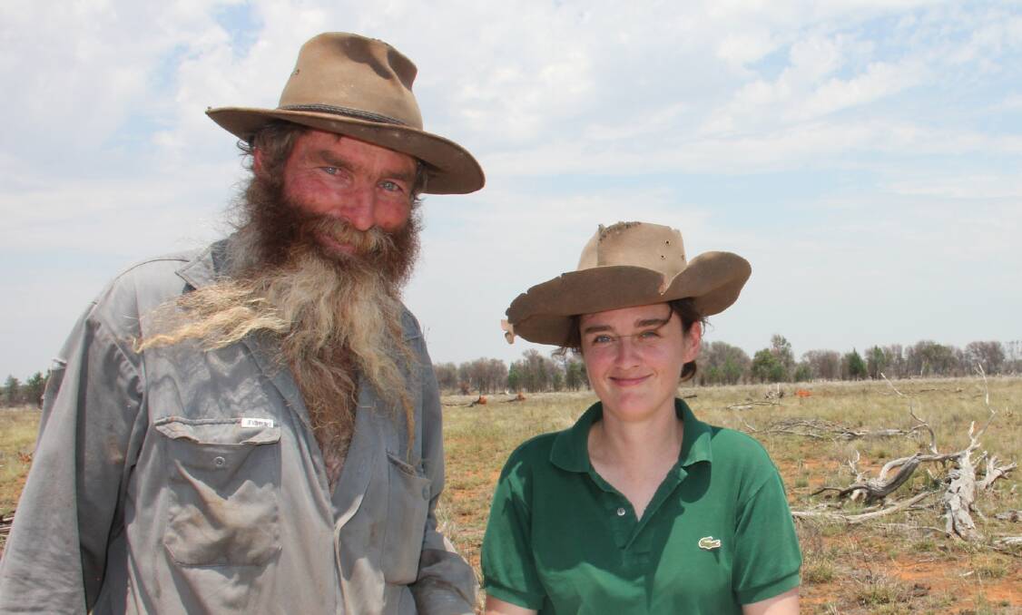James Foster of Westleigh Station with Claire Bergin, Western CMA Catchment Officer.