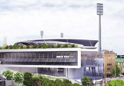 From the outside ... an artist's impression of the SCG redevelopment.