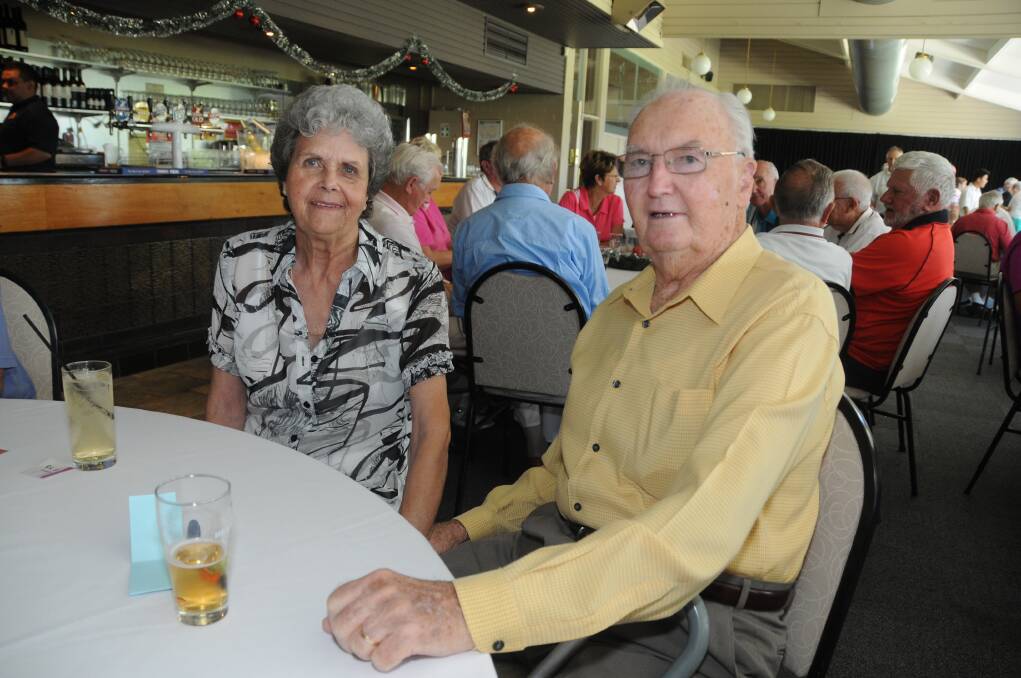 Life member Allen Barry was back at the golf club with wife Joy.