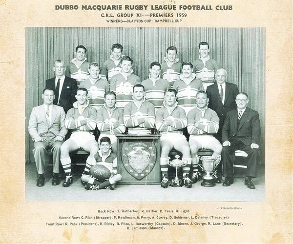 The late Tom Rutherford is in the back row at the left.