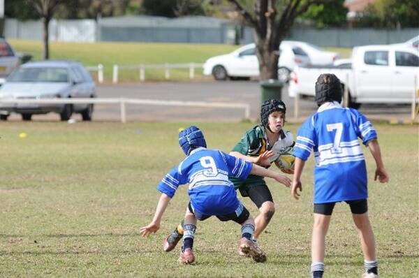 The Calare Public, Orange defence muscles up against St Augustine’s Narromine in the Russell Richardson Cup final.