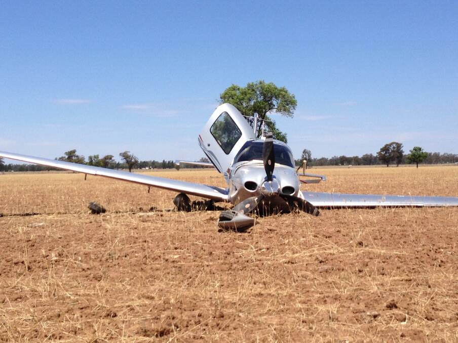 Two men were lucky to survive when their light plane crashed near Gilgandra. 